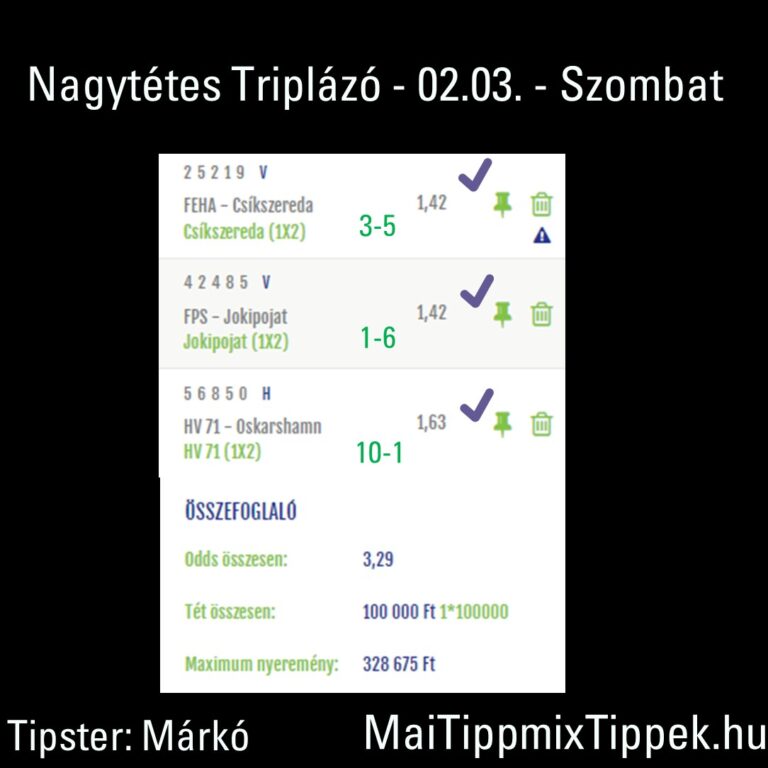 0203 nagytétes triplázó