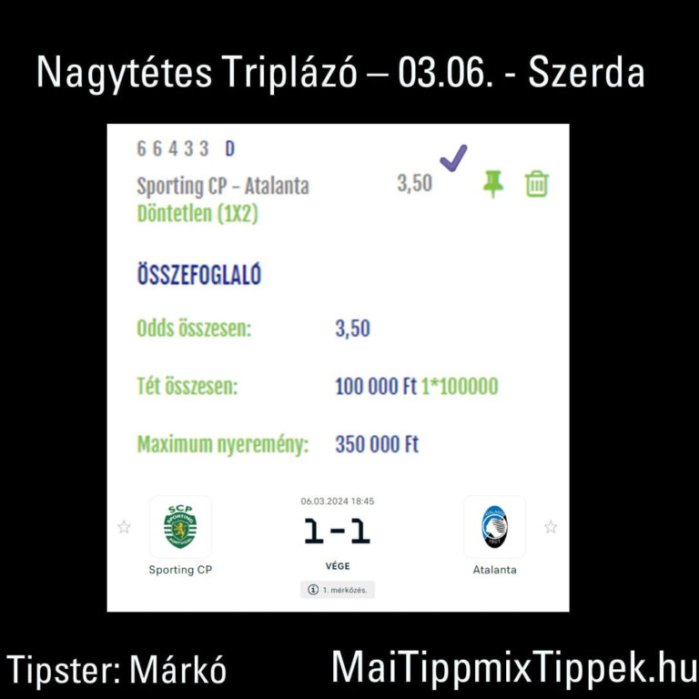 0306 nagytétes triplázó 100k - 350k