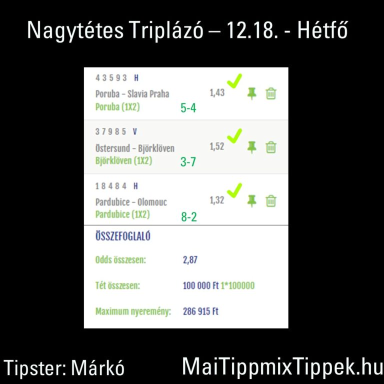1218 nagytétes triplázó